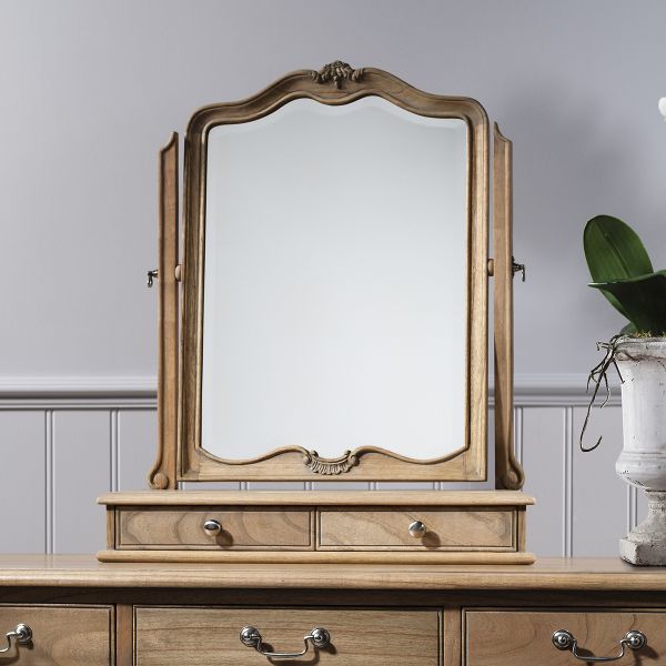 Coco Weathered French Dressing Table Mirror