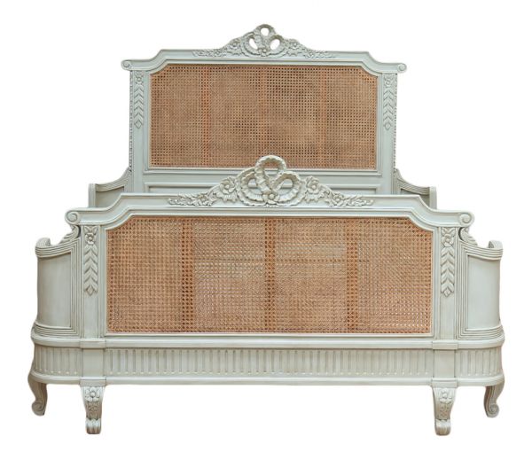 Antoinette French Rattan Bed Frame