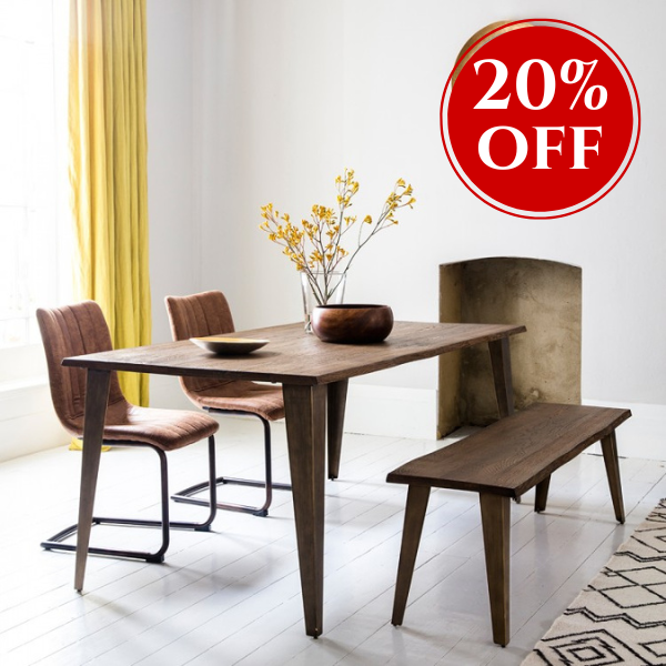 Foundry Oak Dining Table 