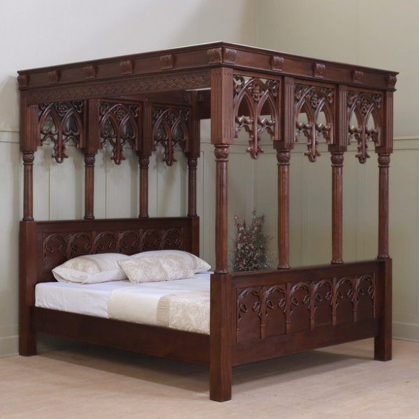 Franklin Mahogany Four Poster Bed