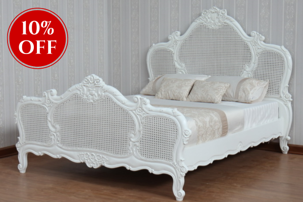 French Arch Rattan Bed Frame B006P