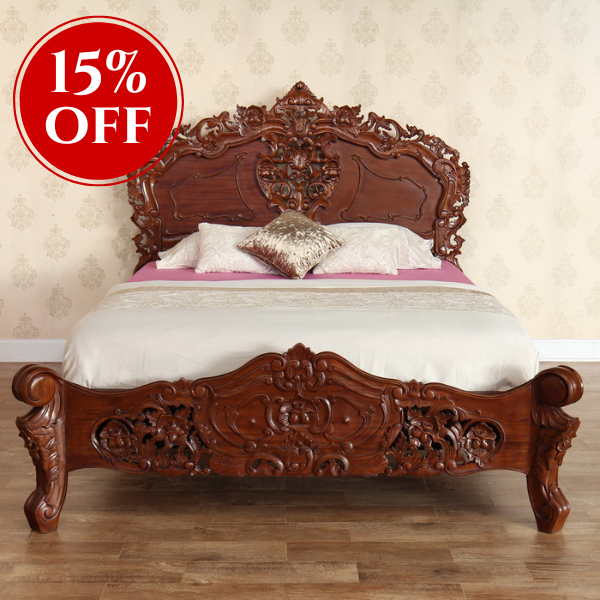 French Rococo Bed (Wax)