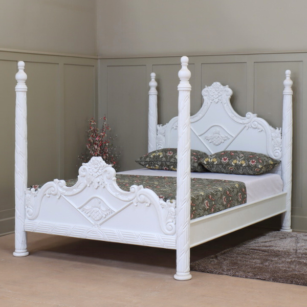 French Versailles Four Poster Bed