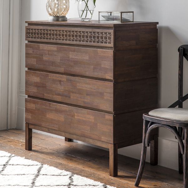 Hedonist (Brown) 4 Drawer Chest of Drawers