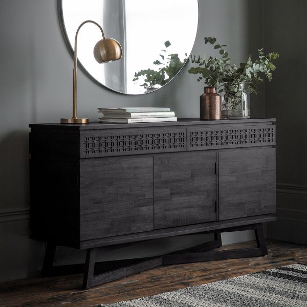 Hedonist (Black) 3 Door Sideboard