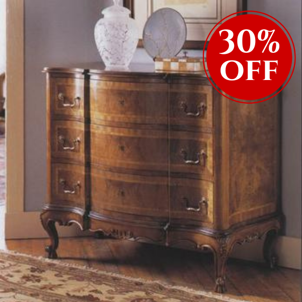 Italian Walnut Chest of drawers