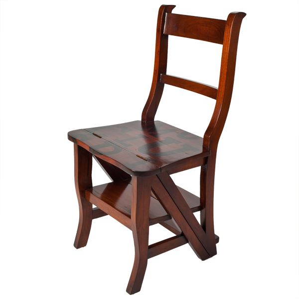 Americana Folding Library Step Chair