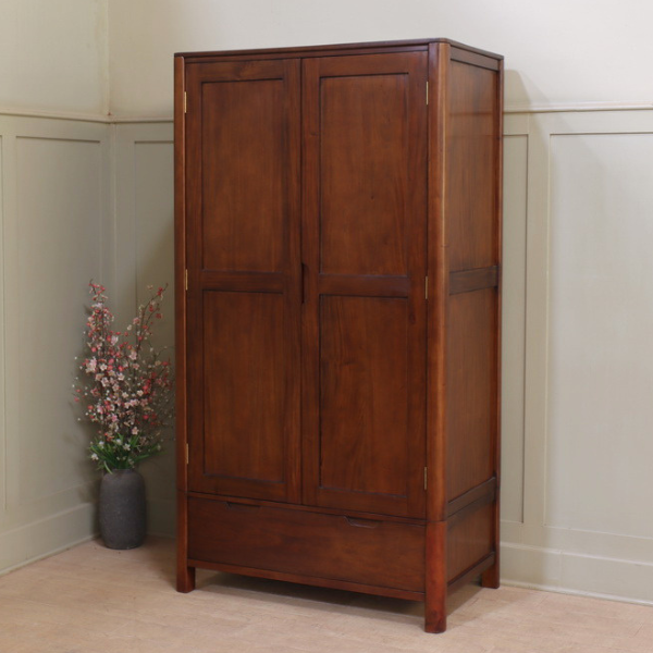Ledbury Mahogany Double Wardrobe with Drawer