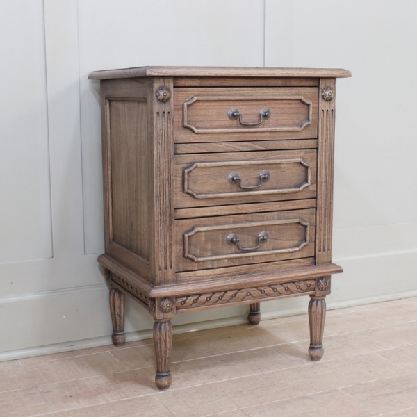 Marseille French Bedside - 3 drawers