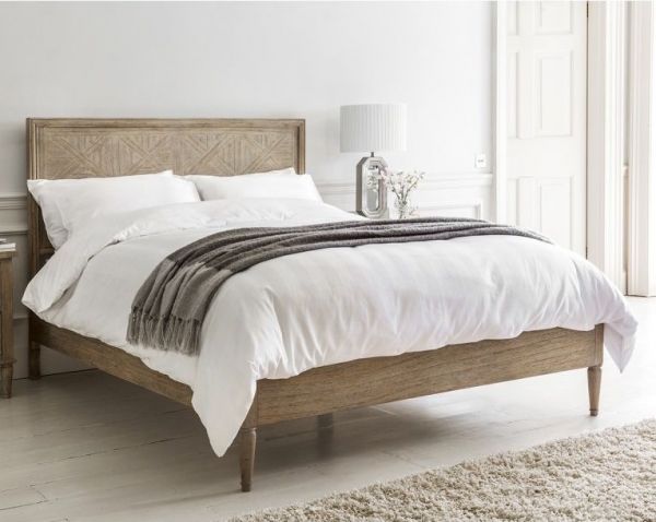 Martinique Weathered Parquet Bed Frame BF207