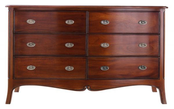 Mahogany Olivia Six Drawer Dressing Chest