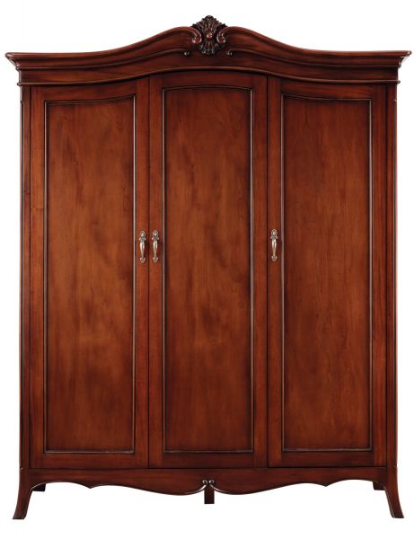 Olivia Three Door Mahogany Wardrobe