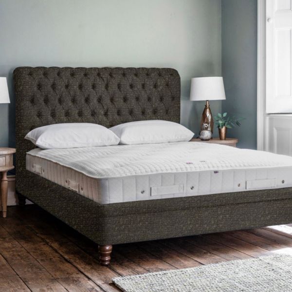 Rapture Upholstered Bed Frame With Low Footboard