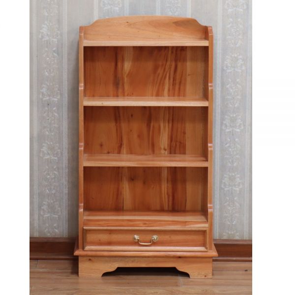 Traditional Solid Mahogany Waterfall Bookcase