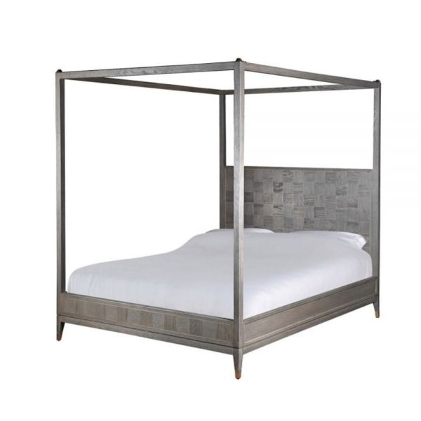 Astor Oak Four Poster Bed Grey 