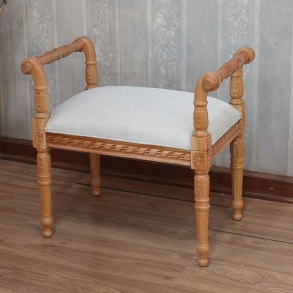 Solid Mahogany Victorian Dressing Table Stool