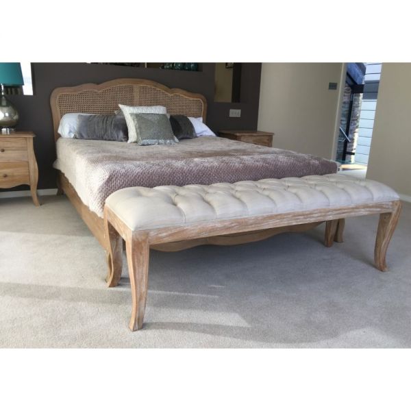 Eloise French Upholstered End of Bed Bench