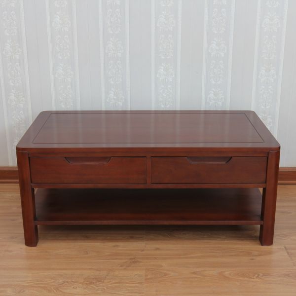 Ledbury Mahogany Coffee Table with 2 drawers T078