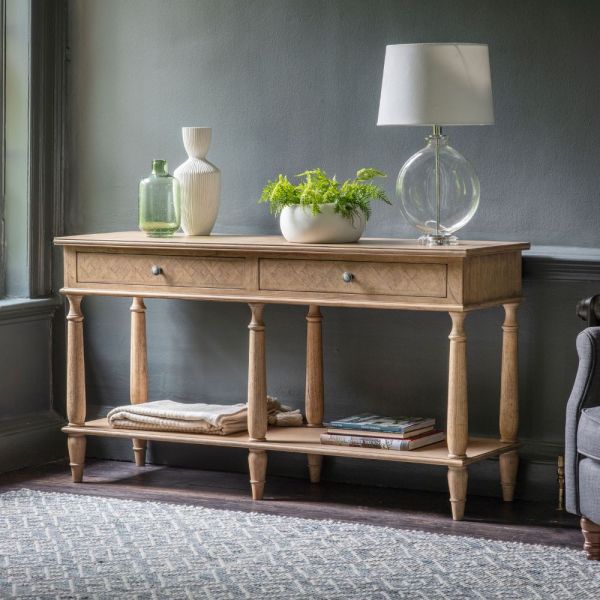Martinique Parquet Two Drawer Console Table