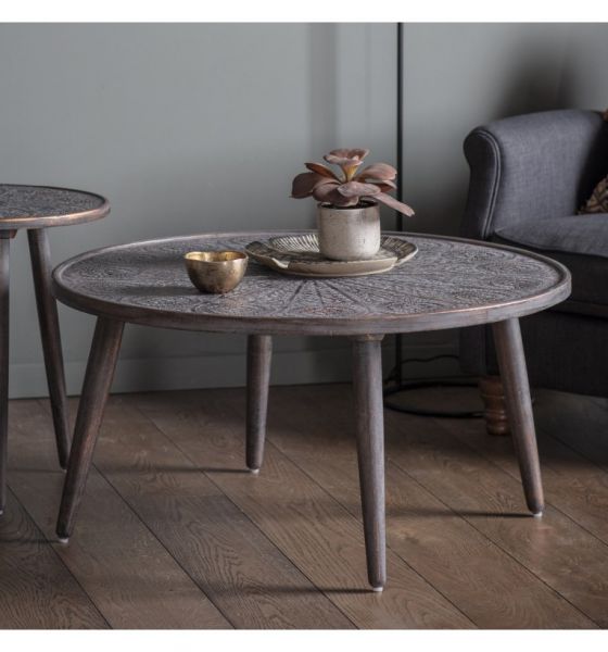 Agra Copper Grey Coffee Table