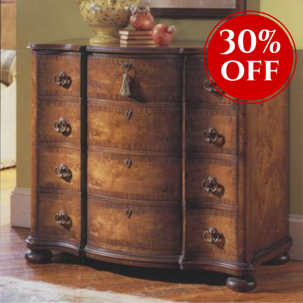 Tuscany Serpentine Walnut Chest