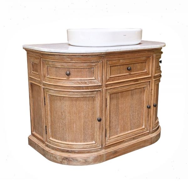 Curved French Bathroom Vanity Unit