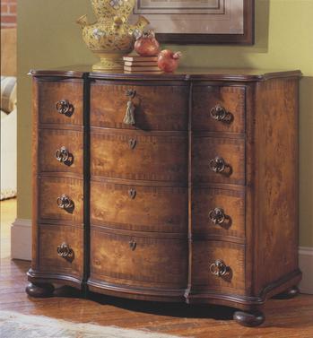 Tuscany Serpentine Walnut Chest