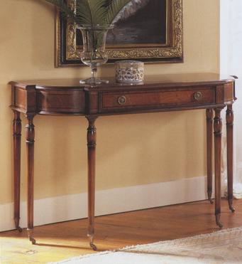 English Design Walnut Writing Desk/Console Table