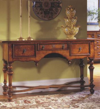 William and Mary Walnut Console Table