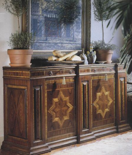 Italian Designed Walnut Credenza