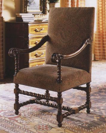 William and Mary Large Walnut Arm chair