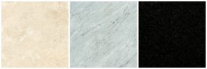 French Vanity Units: Examples of marble