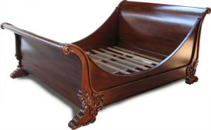 French Brodsworth Sleigh Bed