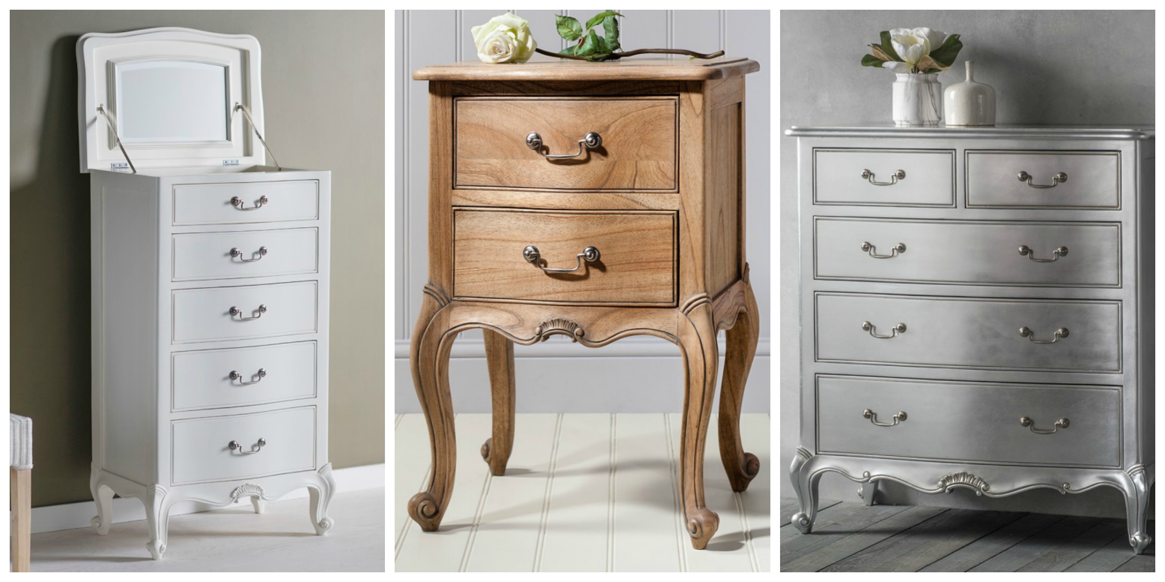 Frank Hudson Chic Bedroom Range Lock Stock & Barrel Furniture Ltd