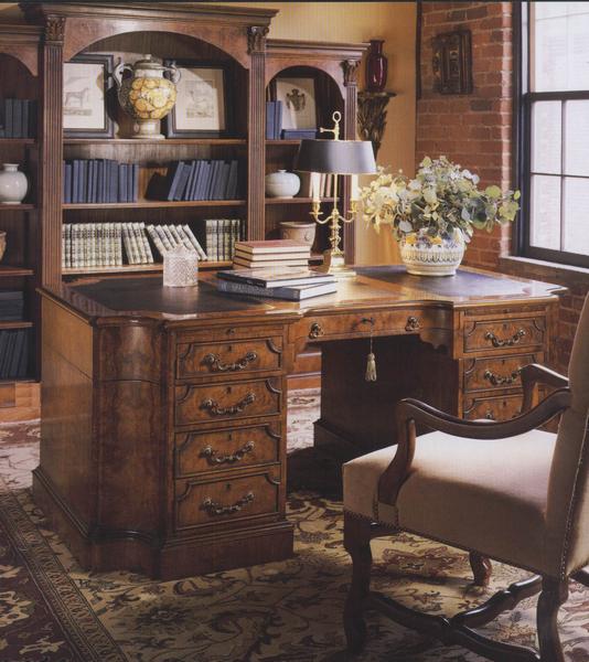 Reproduction Walnut Furniture: Walnut Executive Desk