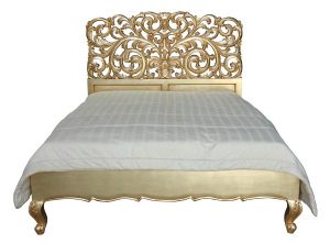 Gold Bed - Gold La Rochelle Rococo Bed