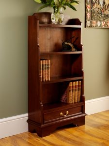 Solid Mahogany Bookcases - Waterfall Bookcase