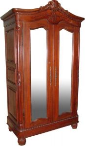 Solid Mahogany Elegance Armoire