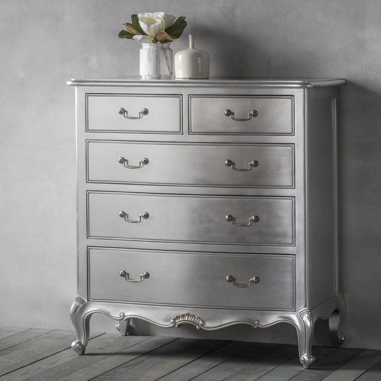 Frank Hudson Furniture: Chic Silver Chest of Drawers