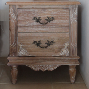 Belle french weathered bedside table