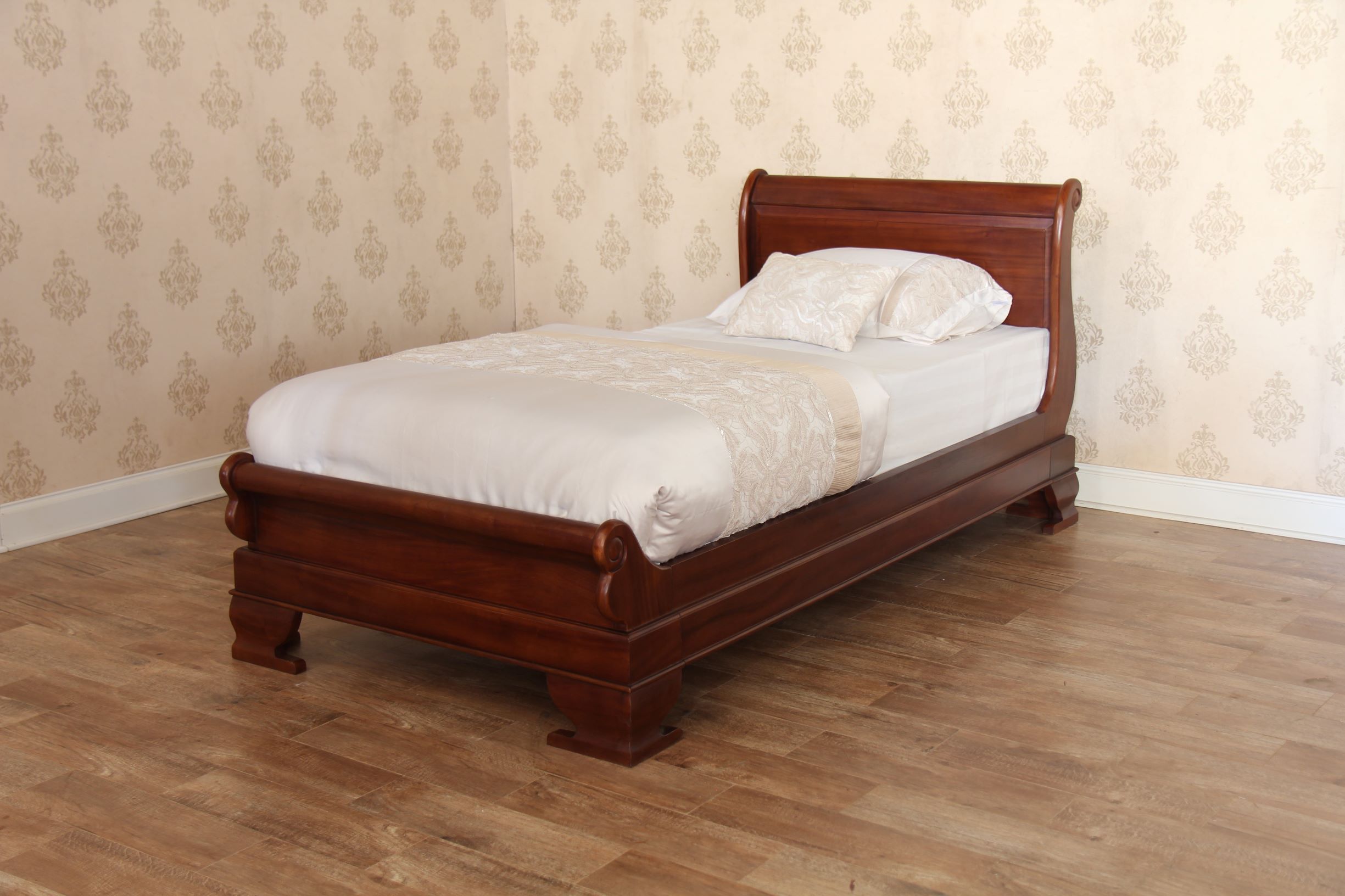 single sleigh bed with mattress