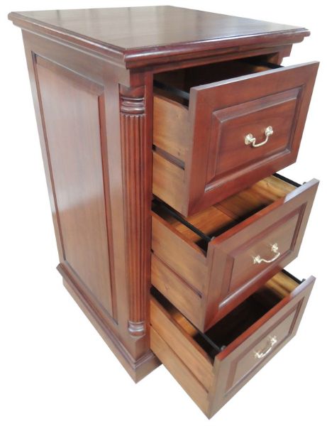 Mahogany Filing Cabinets - Deeper Filing Cabinet