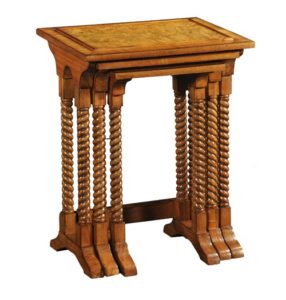Hampton Walnut Furniture - Hampton Walnut Nest of 3 Tables
