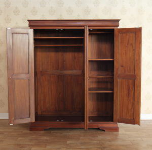 Declutter your Home: Louis Philippe Mahogany Triple Wardrobe