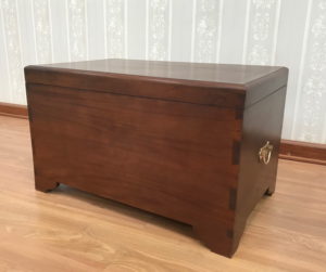 Declutter your home: Mahogany Blanket Box