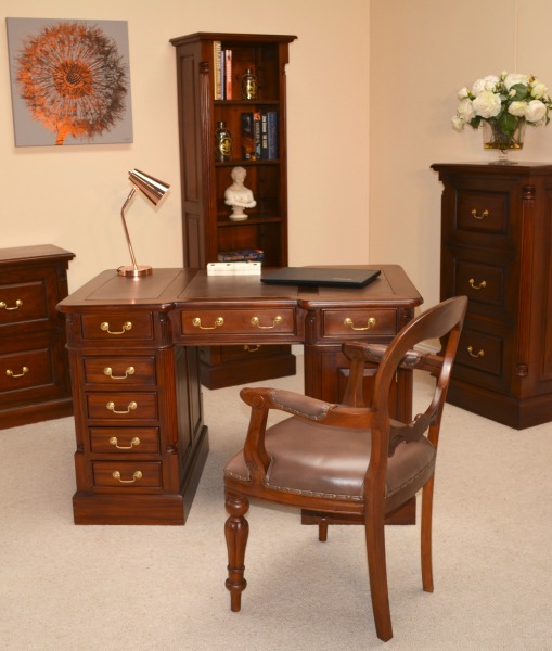 Working from Home 5 Top Tips - Mahogany office furniture