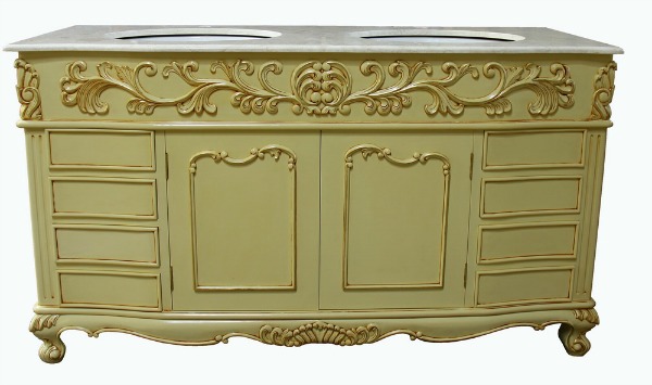 Ornate Vanity Unit: Double Vanity Unit Example