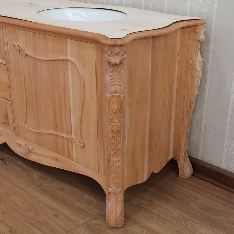 Ornate Vanity Unit: Carving Detail