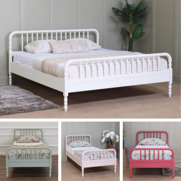 How to order a Bobbin Bed Frame in your choice of colour - collage 1